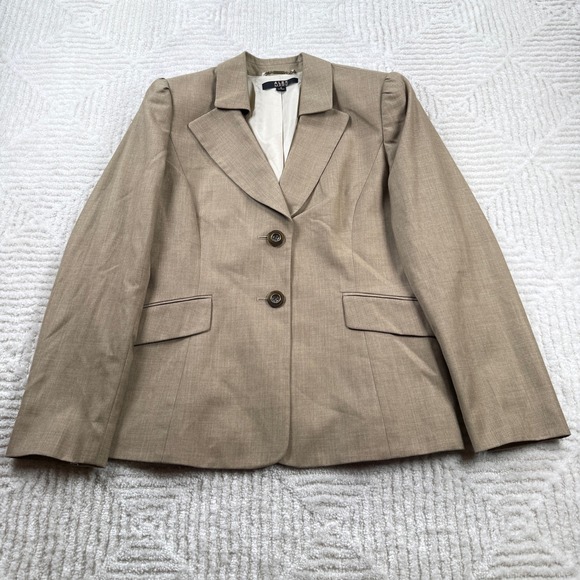 Alex Marie Jackets & Blazers - Alex Marie Blazer Women's 8 Beige Linen Blend Work Office Capsule Chic Business